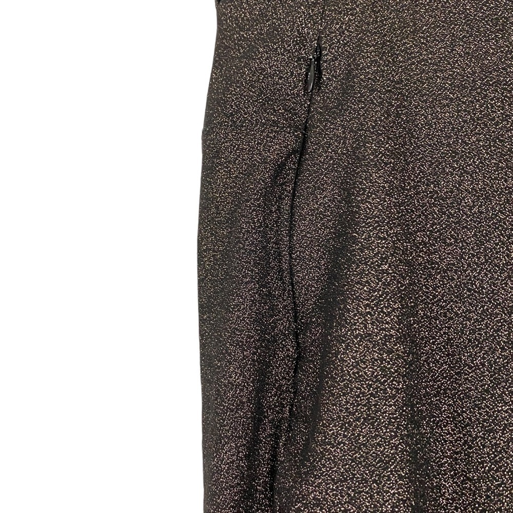 Lane Bryant Size 18 Womens Ankle Pants Slim Leg Stretch Bronze Metallic Gold - Picture 3 of 6